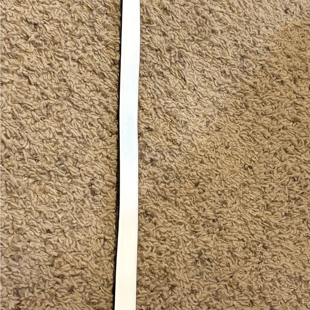 Leather White Belt